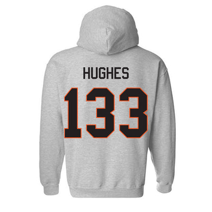 Oklahoma State - NCAA Wrestling : Cael Hughes - Classic Shersey Hooded Sweatshirt-1