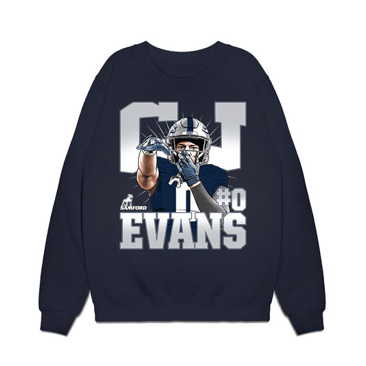 Samford - NCAA Football : Cj Evans - Collage Premium Crewneck Sweatshirt-0