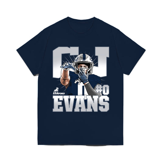 Samford - NCAA Football : Cj Evans - Collage Comfort Colors T-Shirt-0
