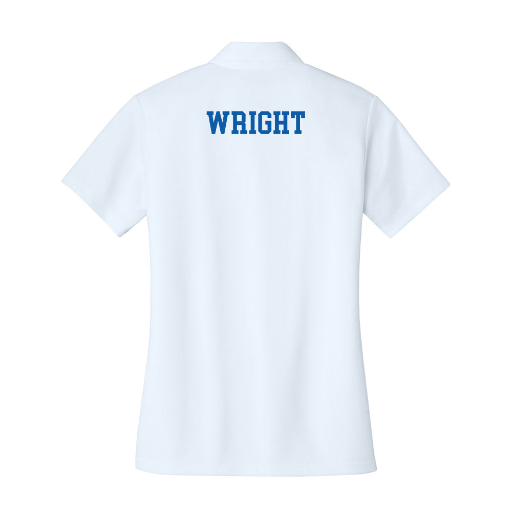 UNC Asheville - NCAA Men's Track & Field : Isaac Wright - Women's Activewear Polo Shirt-1