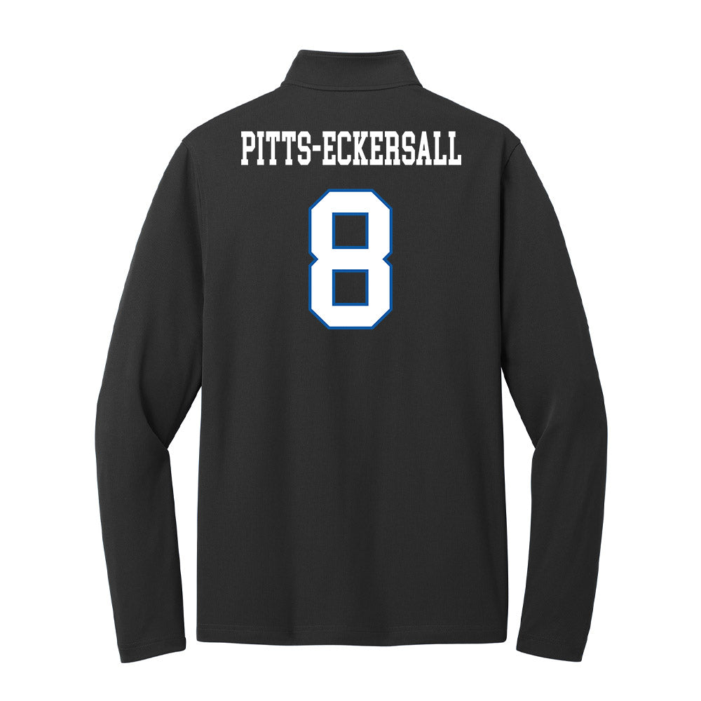 UNC Asheville - NCAA Men's Soccer : Sam Pitts-Eckersall - Lightweight Quarter Zip Jacket-1