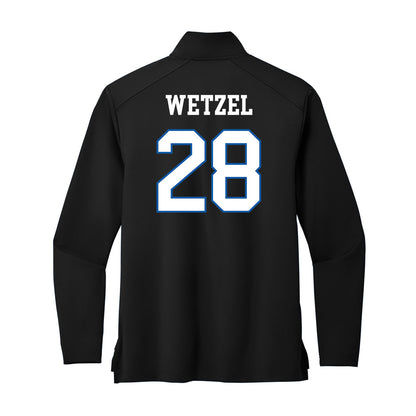 UNC Asheville - NCAA Men's Soccer : Isaac Wetzel - Premium Quarter Zip Jacket-1