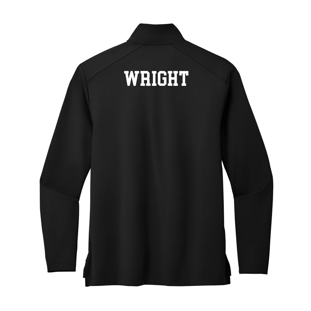 UNC Asheville - NCAA Men's Track & Field : Isaac Wright - Premium Quarter Zip Jacket-1