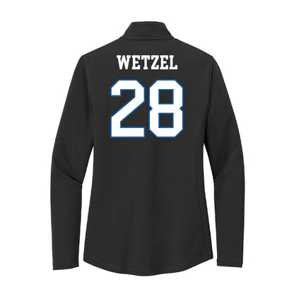 UNC Asheville - NCAA Men's Soccer : Isaac Wetzel - Women's Lightweight Quarter Zip Jacket-1