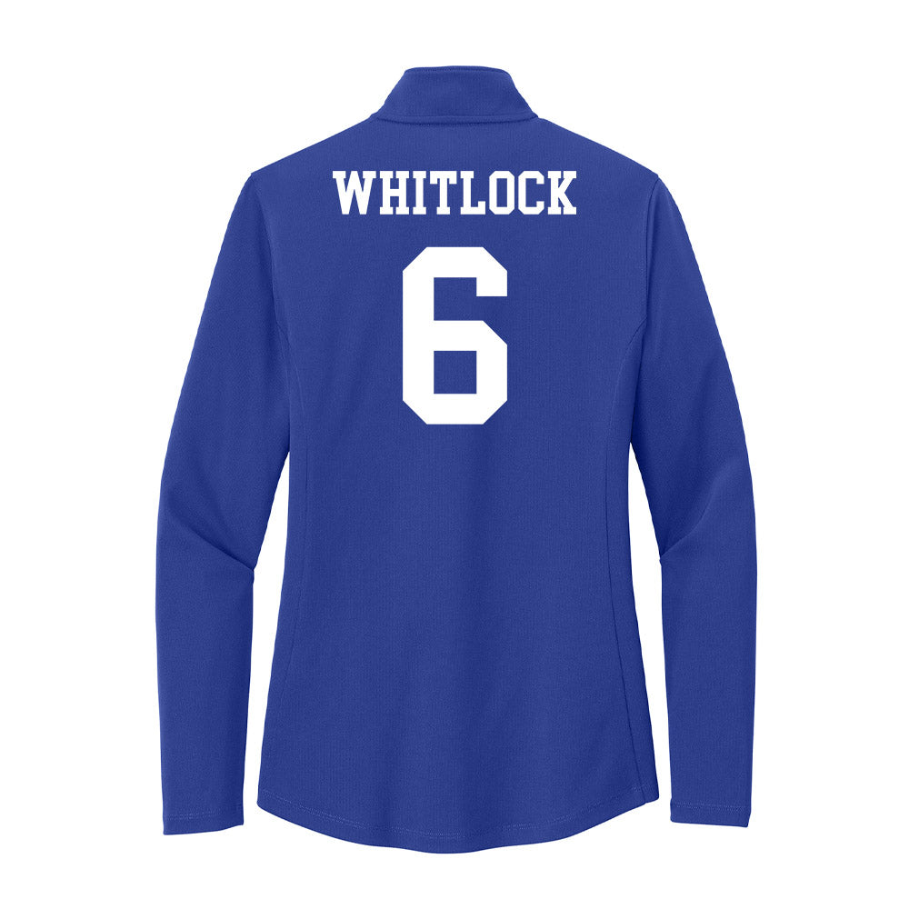 UNC Asheville - NCAA Men's Soccer : Aidan Whitlock - Women's Lightweight Quarter Zip Jacket-1