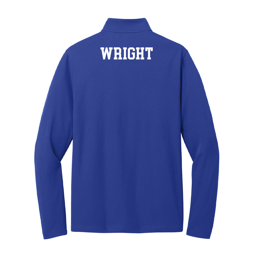 UNC Asheville - NCAA Men's Track & Field : Isaac Wright - Lightweight Quarter Zip Jacket-1