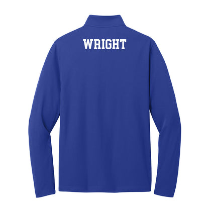 UNC Asheville - NCAA Men's Track & Field : Isaac Wright - Lightweight Quarter Zip Jacket-1