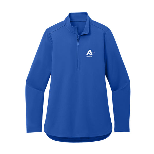UNC Asheville - NCAA Men's Soccer : Dylan Culbertson - Women's Premium Quarter Zip Jacket-0