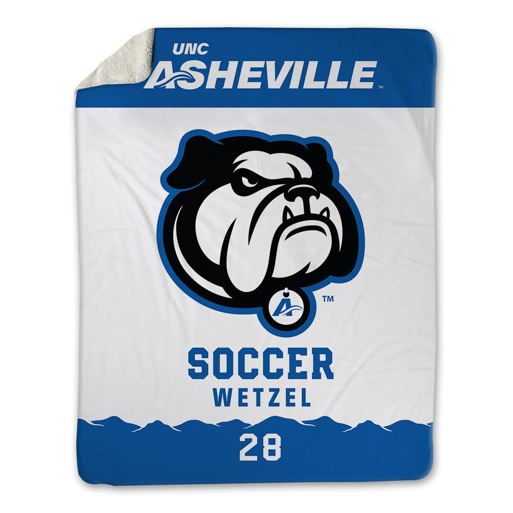 UNC Asheville - NCAA Men's Soccer : Isaac Wetzel - Blanket-0