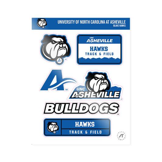 UNC Asheville - NCAA Men's Track & Field : Blake Hawks - Sticker Sheet-0