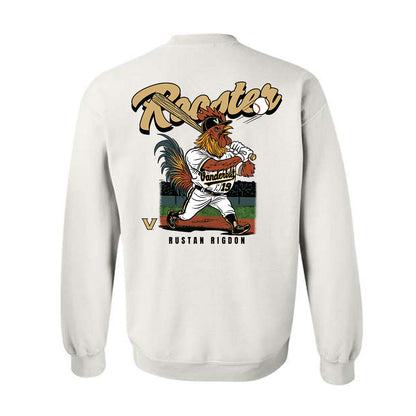 Vanderbilt - NCAA Baseball : Rustan Rigdon - Rooster Crewneck Sweatshirt-1