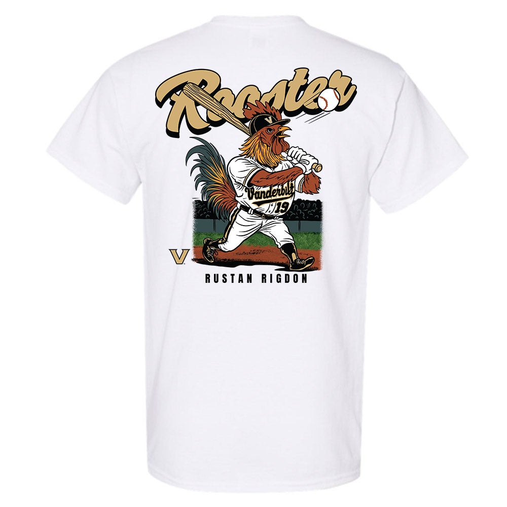 Vanderbilt - NCAA Baseball : Rustan Rigdon - Rooster T-Shirt-1