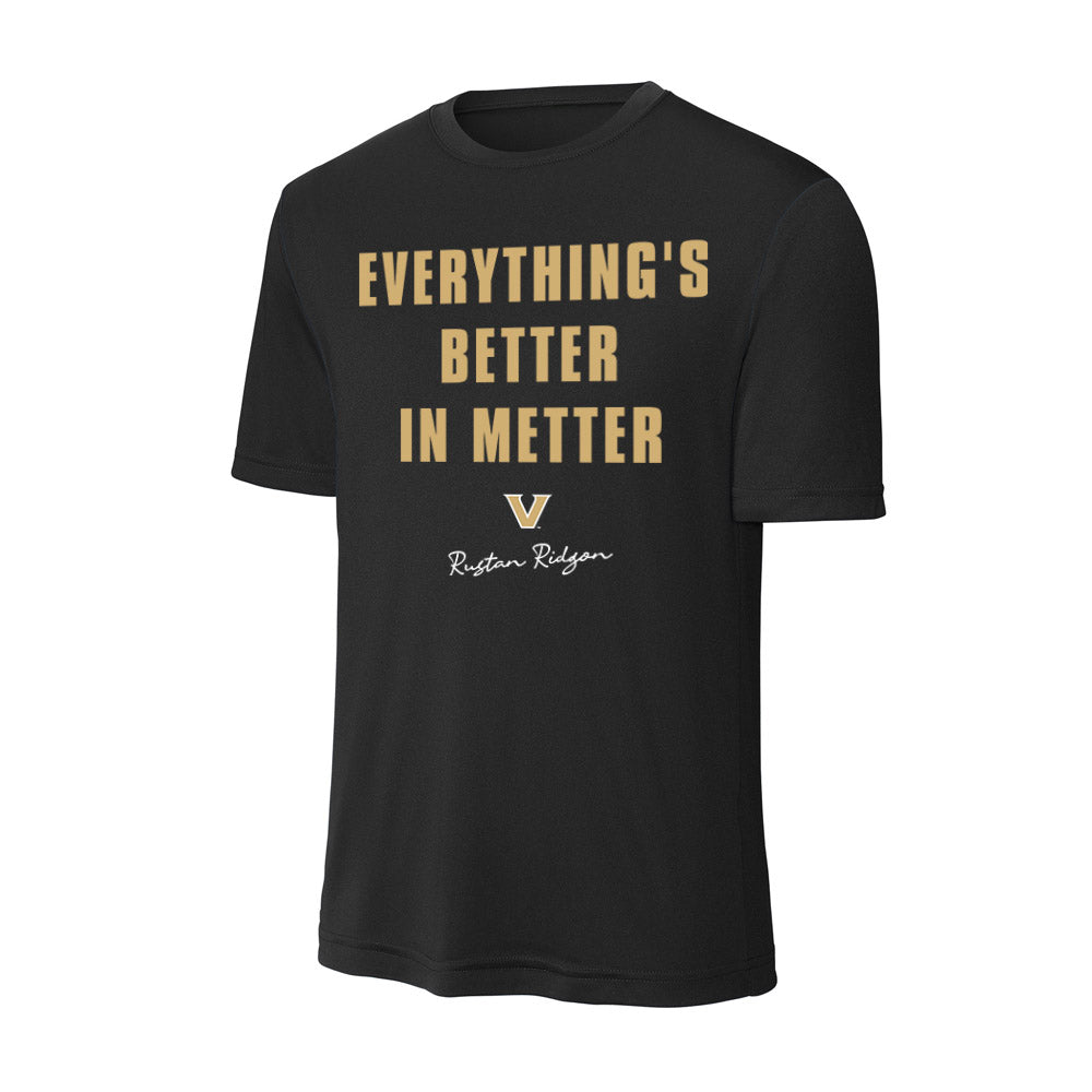 Vanderbilt - NCAA Baseball : Rustan Rigdon - Everything's Better Activewear T-Shirt-0