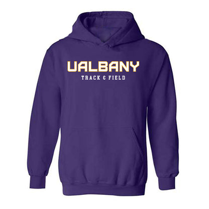 Albany - NCAA Men's Track & Field : Jose Davis - Classic Shersey Hooded Sweatshirt-0