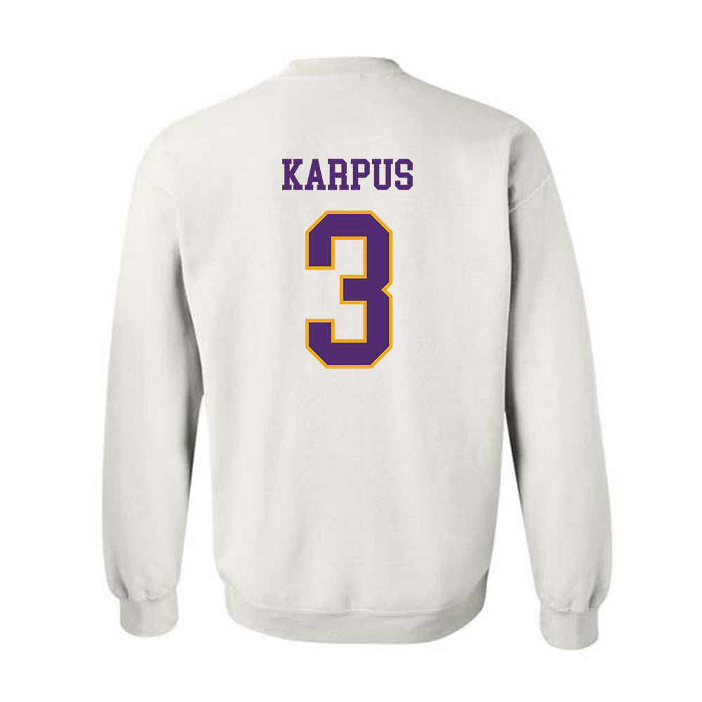 Albany - NCAA Women's Lacrosse : Karen Karpus - Classic Shersey Crewneck Sweatshirt-1