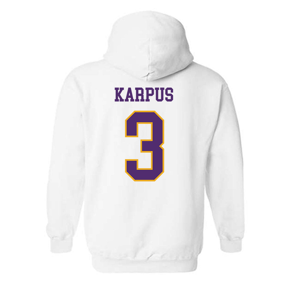 Albany - NCAA Women's Lacrosse : Karen Karpus - Classic Shersey Hooded Sweatshirt-1
