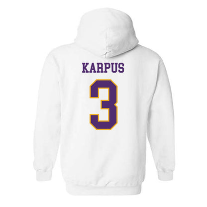 Albany - NCAA Women's Lacrosse : Karen Karpus - Classic Shersey Hooded Sweatshirt-1
