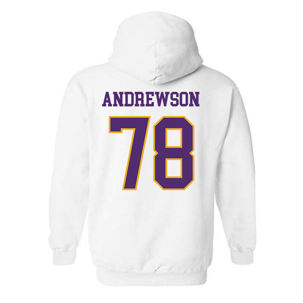 Albany - NCAA Football : Noah Andrewson - Classic Shersey Hooded Sweatshirt-1