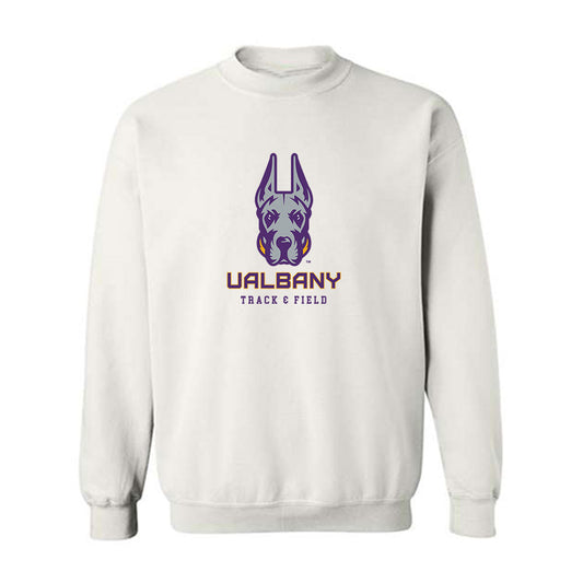 Albany - NCAA Men's Track & Field : Amar Brown - Classic Shersey Crewneck Sweatshirt-0
