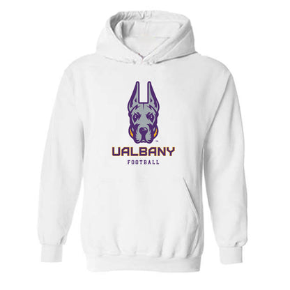 Albany - NCAA Football : Noah Andrewson - Classic Shersey Hooded Sweatshirt-0