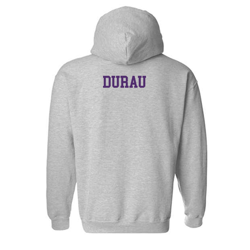 Albany - NCAA Men's Track & Field : Leonard Durau - Classic Shersey Hooded Sweatshirt-1