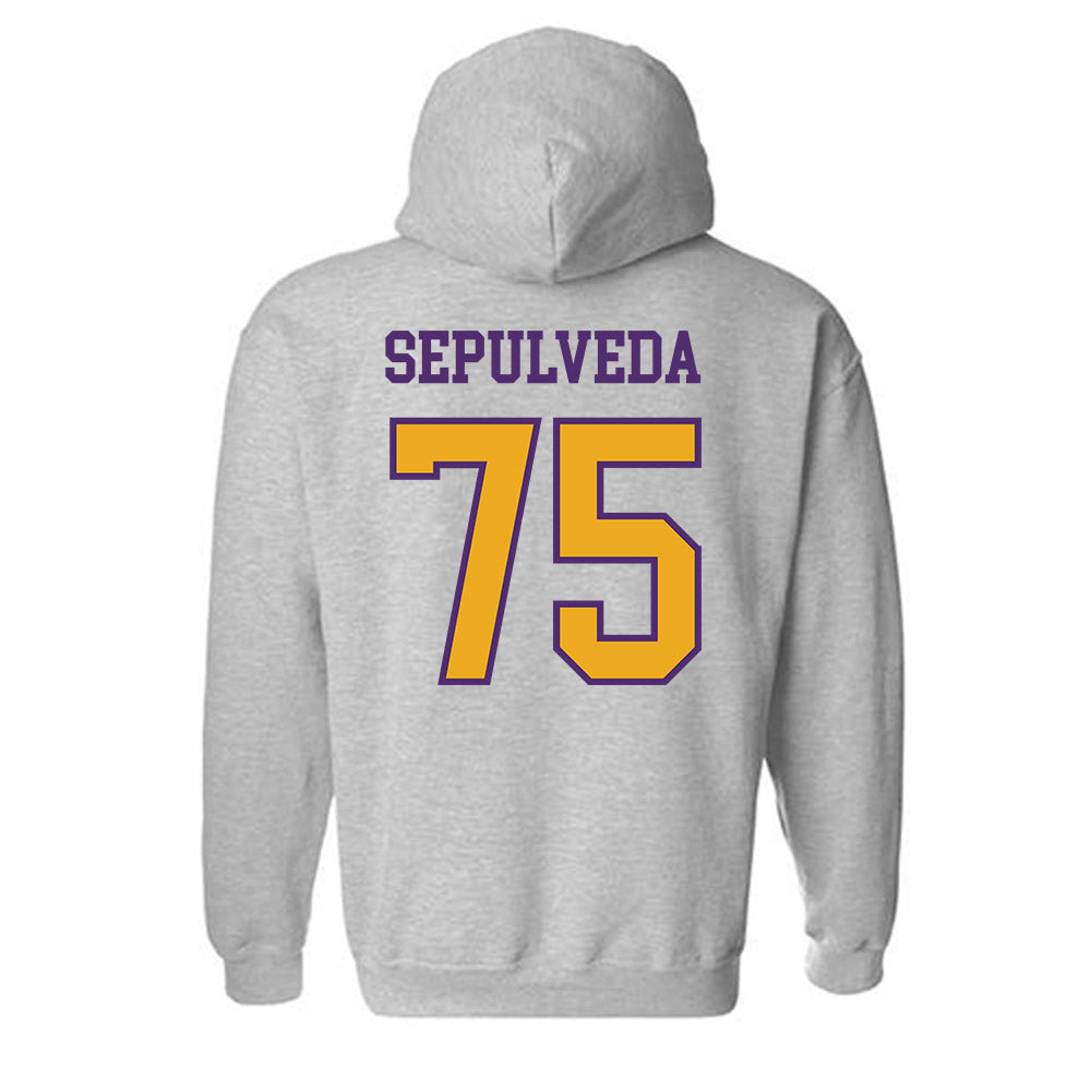 Albany - NCAA Football : Max Sepulveda - Classic Shersey Hooded Sweatshirt-1