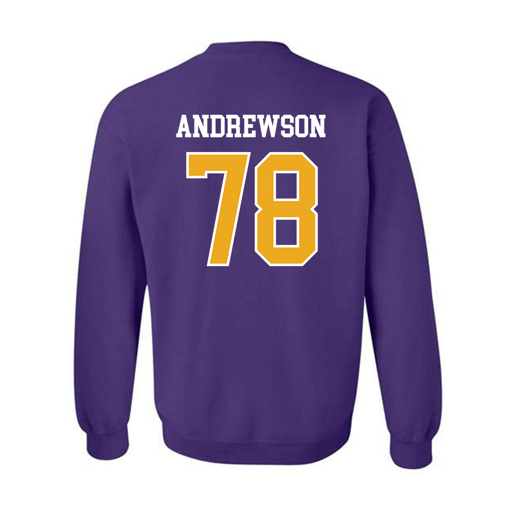 Albany - NCAA Football : Noah Andrewson - Classic Shersey Crewneck Sweatshirt-1