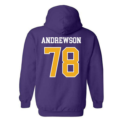 Albany - NCAA Football : Noah Andrewson - Classic Shersey Hooded Sweatshirt-1