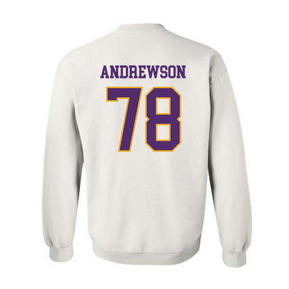 Albany - NCAA Football : Noah Andrewson - Classic Shersey Crewneck Sweatshirt-1
