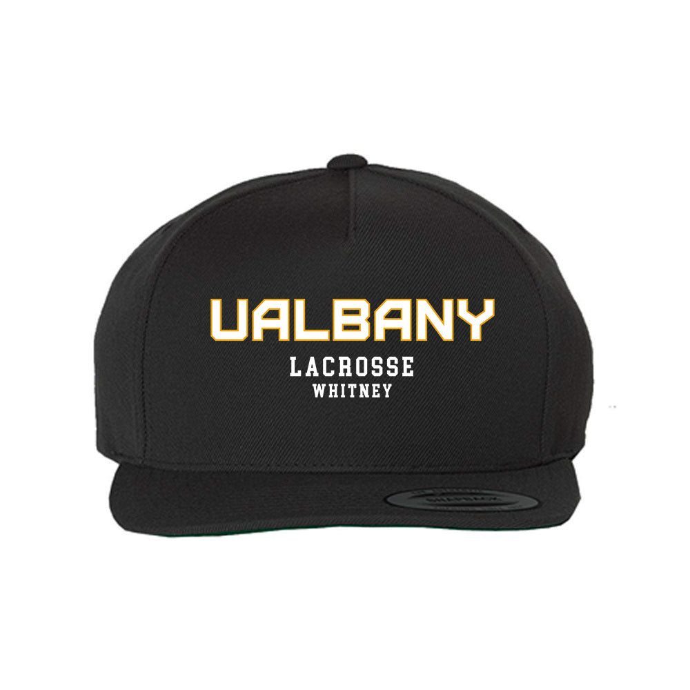 Albany - NCAA Men's Lacrosse : Landon Whitney - Snapback Hat-0