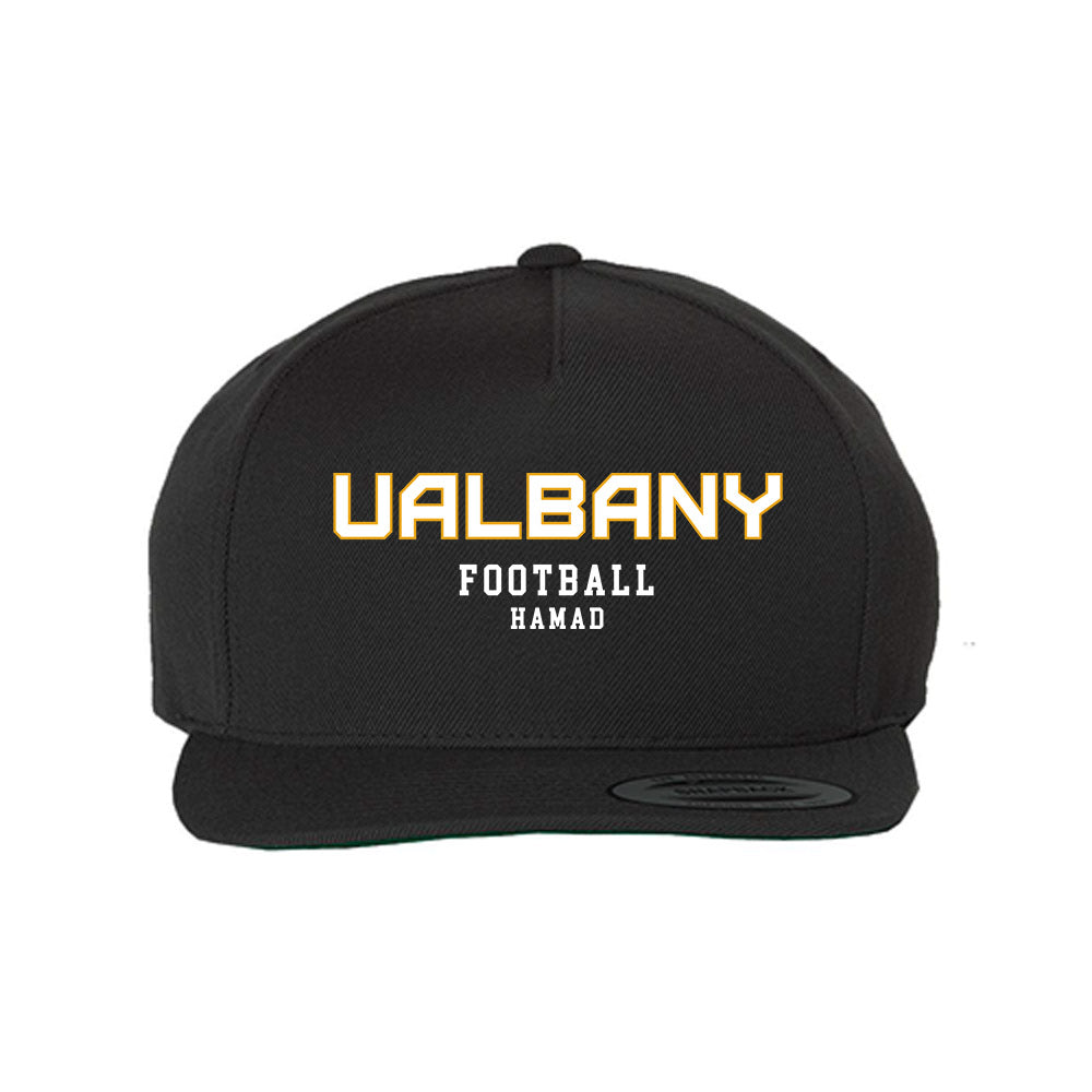 Albany - NCAA Football : Andrew Hamad - Snapback Hat-0