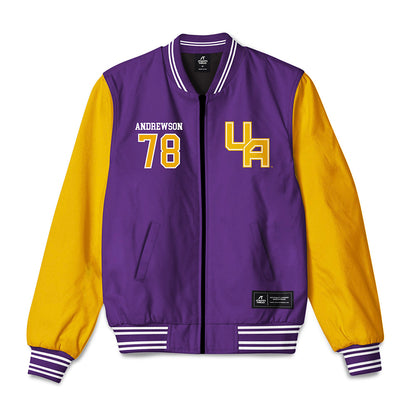 Albany - NCAA Football : Noah Andrewson - Bomber Jacket-0