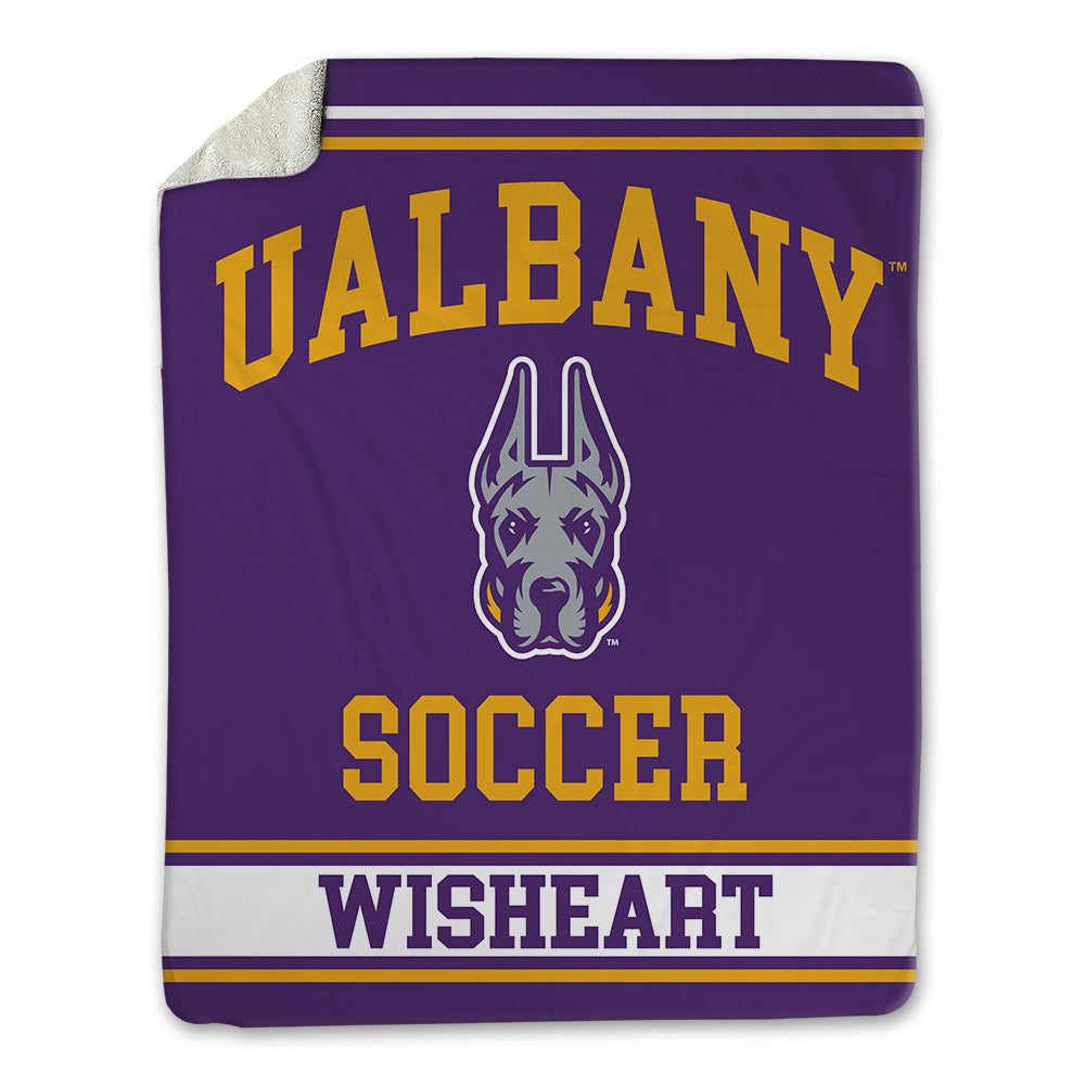 Albany - NCAA Women's Soccer : Madison Wisheart - Blanket-0