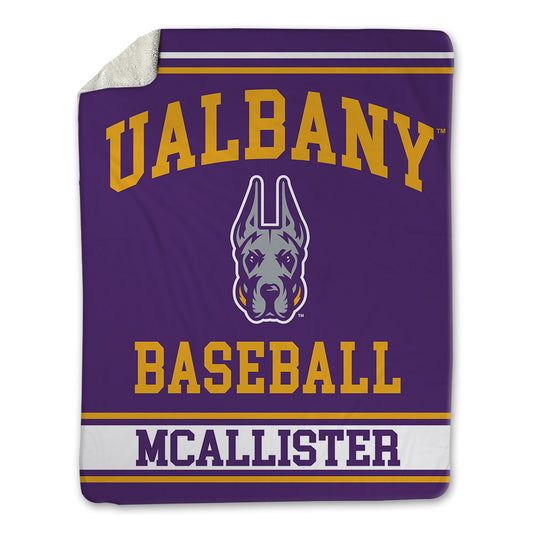 Albany - NCAA Baseball : Levi McAllister - Blanket-0