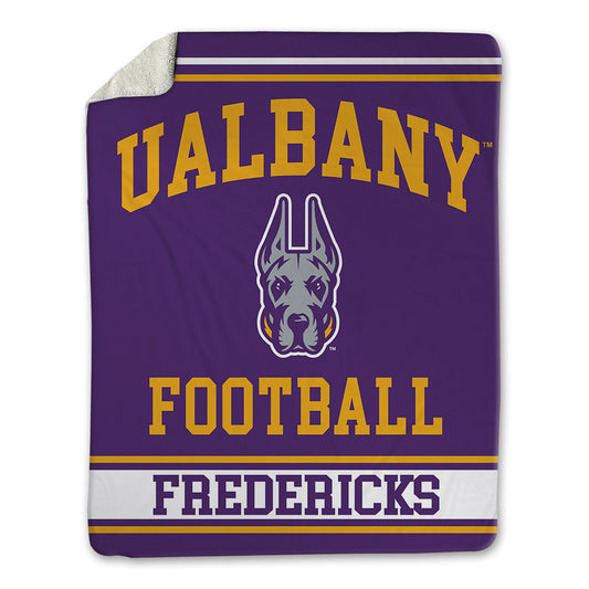 Albany - NCAA Football : Shamir Fredericks - Blanket-0