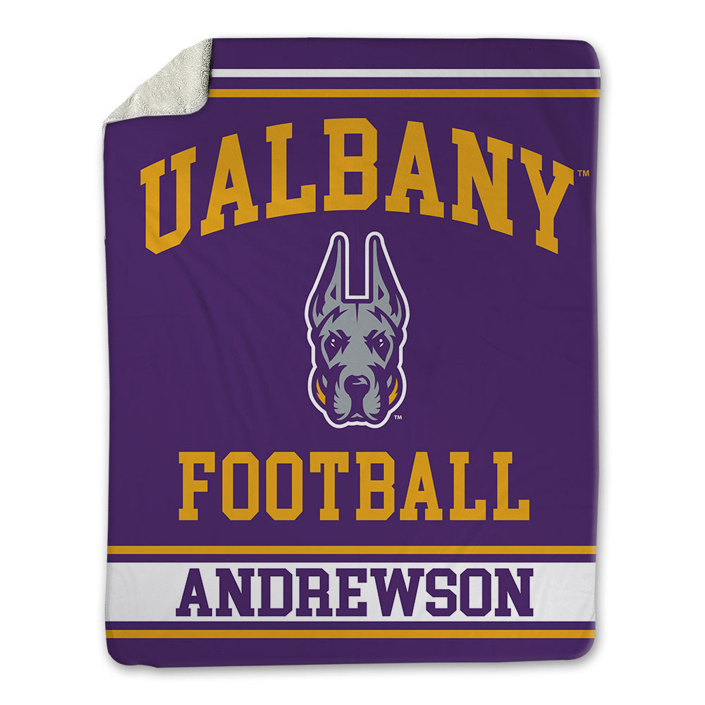 Albany - NCAA Football : Noah Andrewson - Blanket-0
