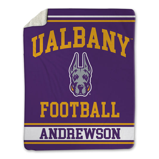 Albany - NCAA Football : Noah Andrewson - Blanket-0