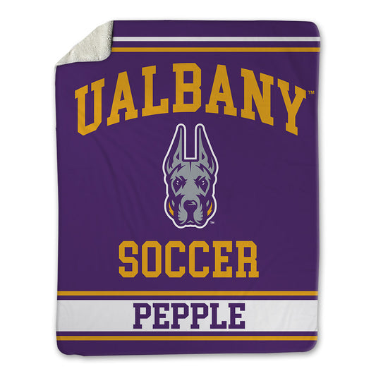 Albany - NCAA Men's Soccer : David Pepple - Blanket-0