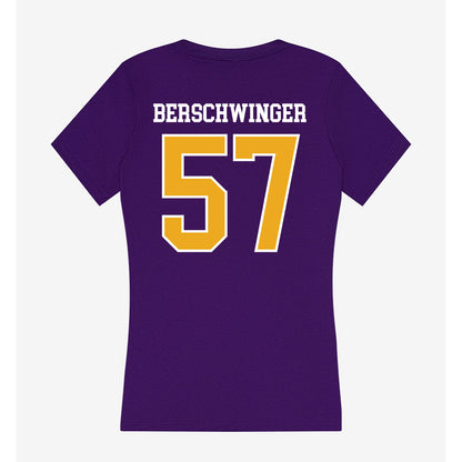Albany - NCAA Football : Troy Berschwinger - Women's V-Neck T-Shirt-1
