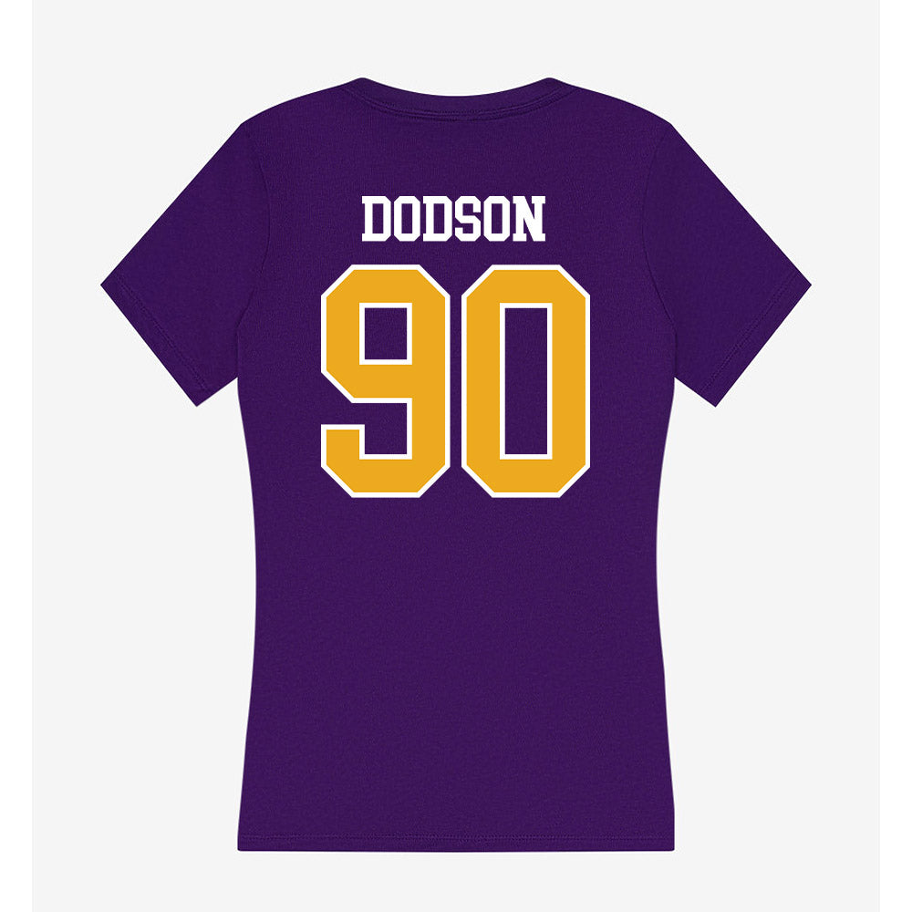 Albany - NCAA Football : Deshon Dodson - Women's V-Neck T-Shirt-1