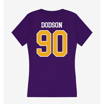 Albany - NCAA Football : Deshon Dodson - Women's V-Neck T-Shirt-1