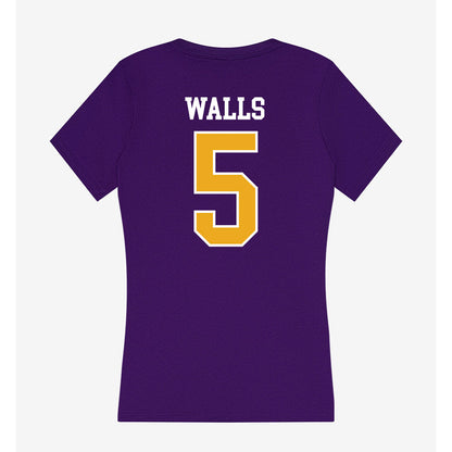 Albany - NCAA Women's Lacrosse : Laura Walls - Women's V-Neck T-Shirt-1