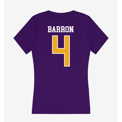 Albany - NCAA Football : Jasiah Barron - Women's V-Neck T-Shirt-1