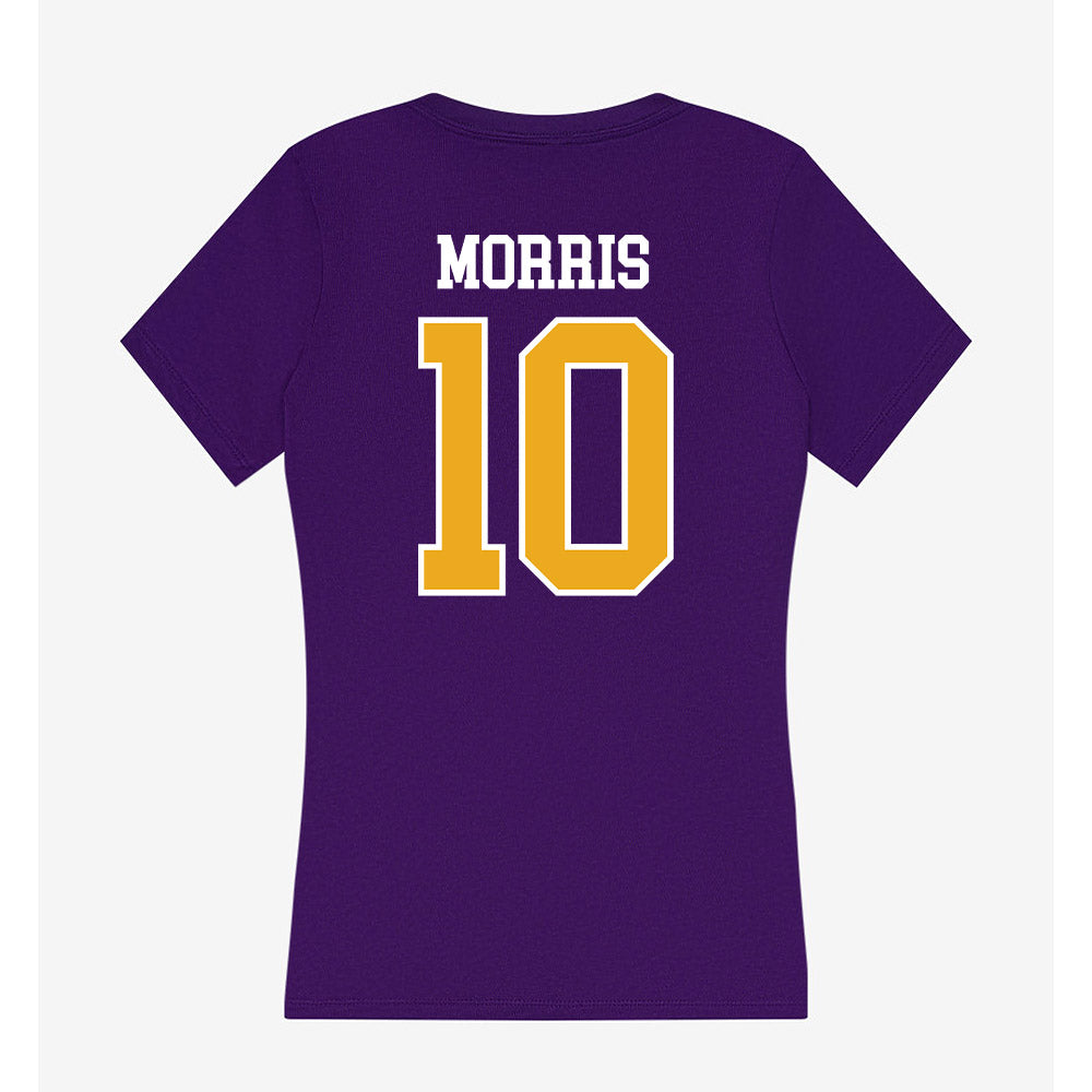 Albany - NCAA Baseball : Logan Morris - Women's V-Neck T-Shirt-1