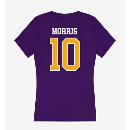 Albany - NCAA Baseball : Logan Morris - Women's V-Neck T-Shirt-1