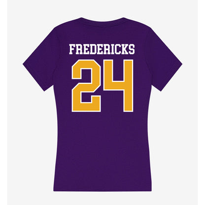 Albany - NCAA Football : Shamir Fredericks - Women's V-Neck T-Shirt-1