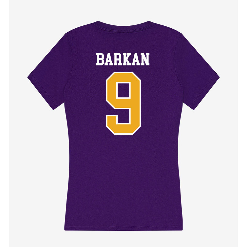 Albany - NCAA Men's Soccer : David Barkan - Women's V-Neck T-Shirt-1