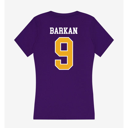 Albany - NCAA Men's Soccer : David Barkan - Women's V-Neck T-Shirt-1