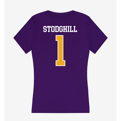 Albany - NCAA Football : Cam Stodghill - Women's V-Neck T-Shirt-1