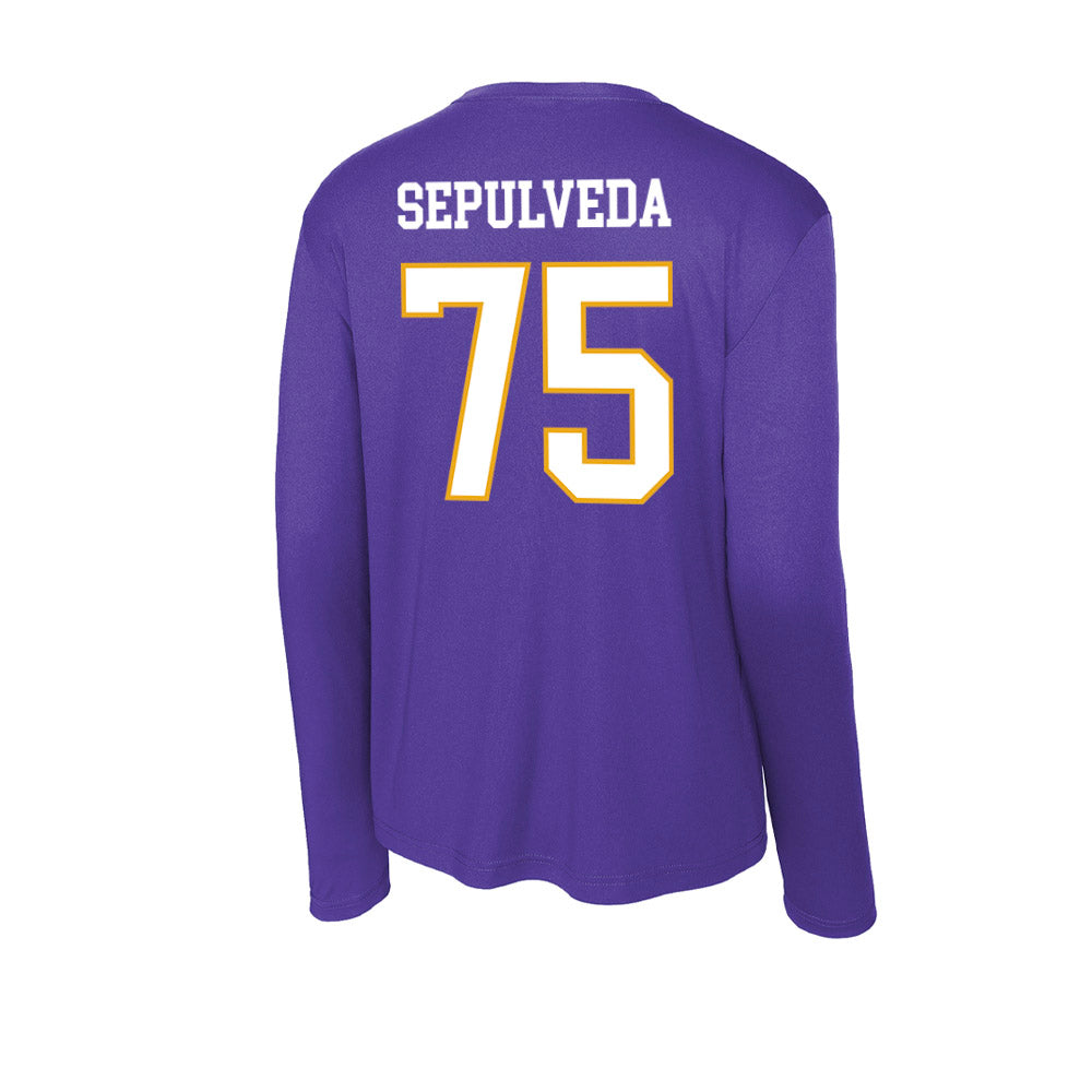 Albany - NCAA Football : Max Sepulveda - Activewear Long Sleeve T-Shirt-1